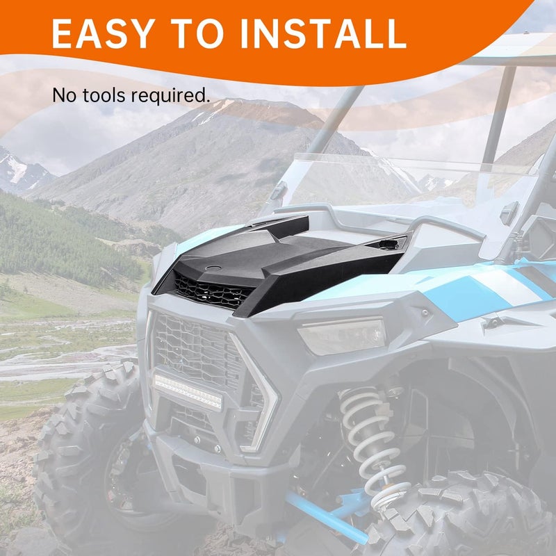 CUSAUTV Turbo Hood Scoop Compatible with Polaris RZR XP 1000 / XP 4 1000 /Turbo S/Turbo 4 S 2019-2023 Accessories Air Intake Kit - Image 5